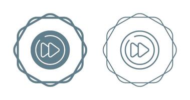 vídeo siguiente pista circulo vector icono