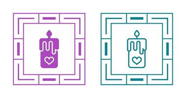 Romantic candle Vector Icon