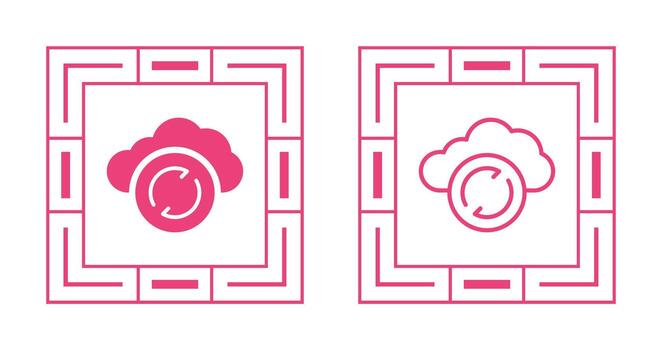 icono de vector de sincronización