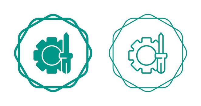 icono de llave inglesa vector