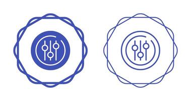 Audio Equalizer Circle Vector Icon