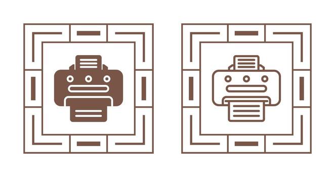 icono de vector de impresora