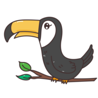 calao dessin animé griffonnage png