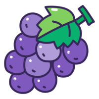 grape cartoon doodle png