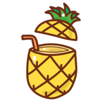 pineapple cartoon doodle png