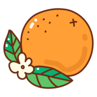 laranja desenho animado rabisco png