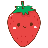 strawberry cartoon doodle png