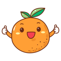 orange cartoon doodle png