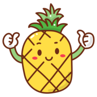 ananas dessin animé griffonnage png