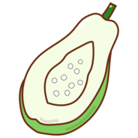 papaya tecknad serie klotter png