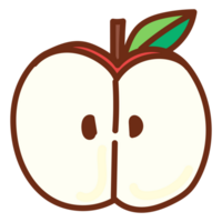 apple cartoon doodle png