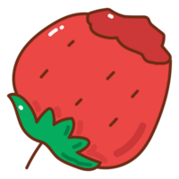 strawberry cartoon doodle png