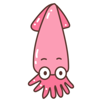 calamar griffonnage dessin animé png