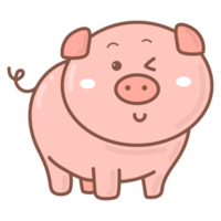 porc griffonnage dessin animé png