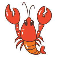 lobster doodle cartoon png