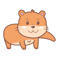 loutre griffonnage dessin animé png