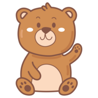 bear doodle cartoon png