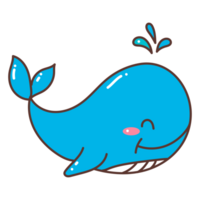 whale doodle cartoon png