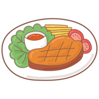 steak doodle cartoon png