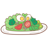 Salad doodle cartoon png