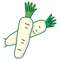 radish cartoon doodle png