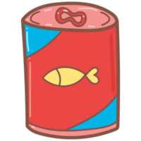 canned fish doodle cartoon png