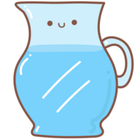 water in jar doodle cartoon png