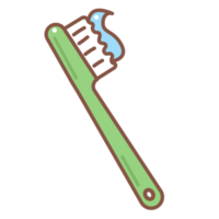 Toothbrush doodle cartoon png