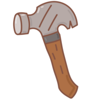 martillo garabatear dibujos animados png