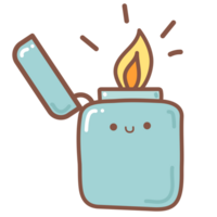 Lighter doodle cartoon png