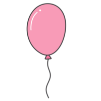 Balloon doodle cartoon png