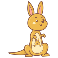 kangaroo doodle cartoon png