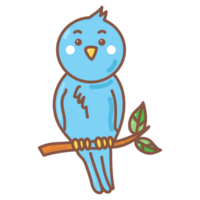 Bird doodle cartoon png