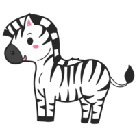 zebra rabisco desenho animado png