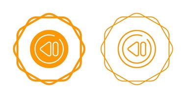Previous Track Circle Vector Icon