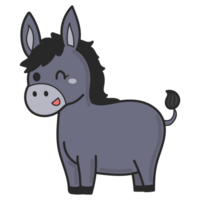 donkey doodle cartoon png