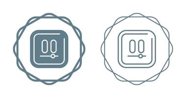Video Pause Square Vector Icon