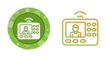 intercomunicador sistema vector icono
