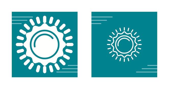 icono de vector de sol