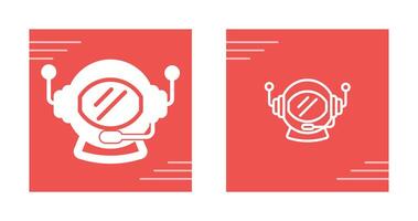 Astronaut Helmet Vector Icon