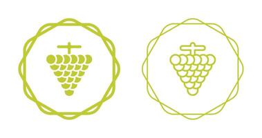 icono de vector de uvas