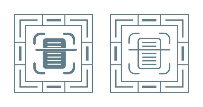Document Scanning Vector Icon