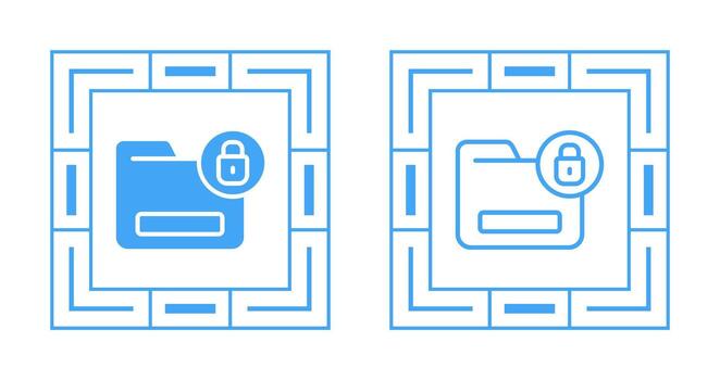 documento cifrado vector icono