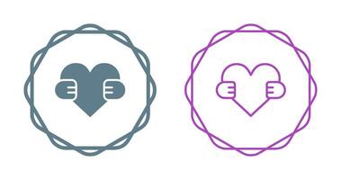 Hand Holding Heart Vector Icon