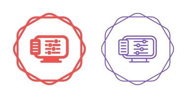 icono de vector de computadora de escritorio