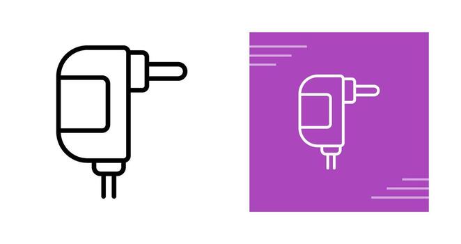 icono de vector de enchufe