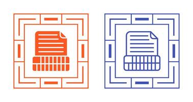 Document Insert Table Vector Icon