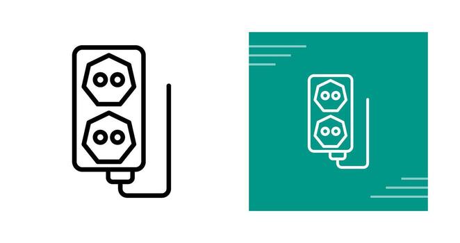 icono de vector de enchufe