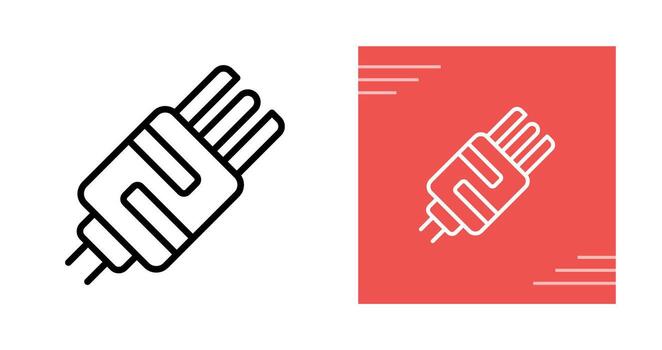 icono de vector de enchufe