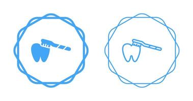 cepillado dientes vector icono